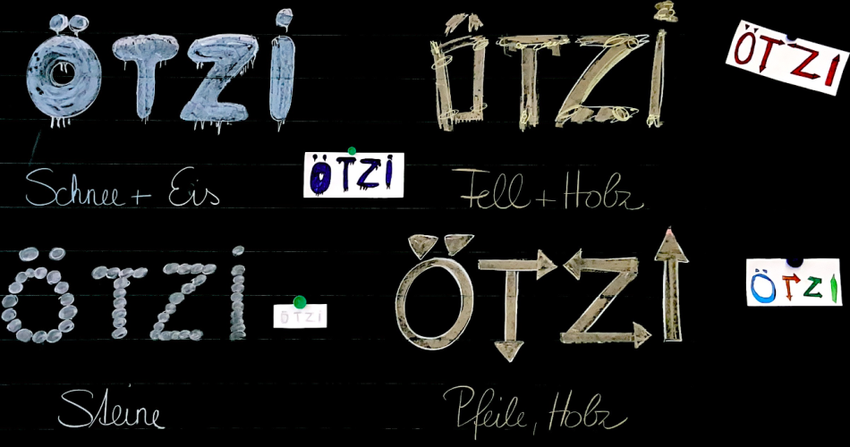 Ötzi Schriftzug