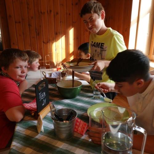 Das Essen schmeckte hervorragend