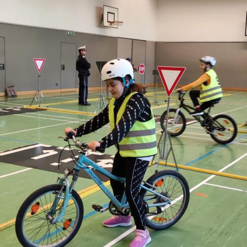 Endlich am Fahrrad