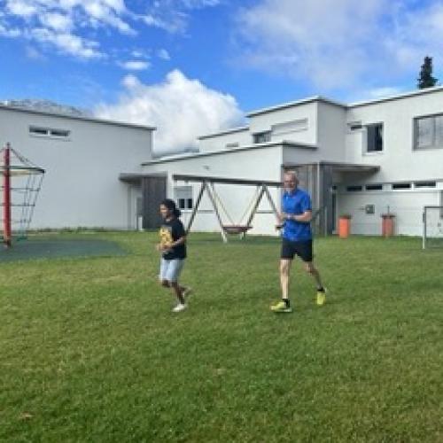 Laufparcours mit Paul