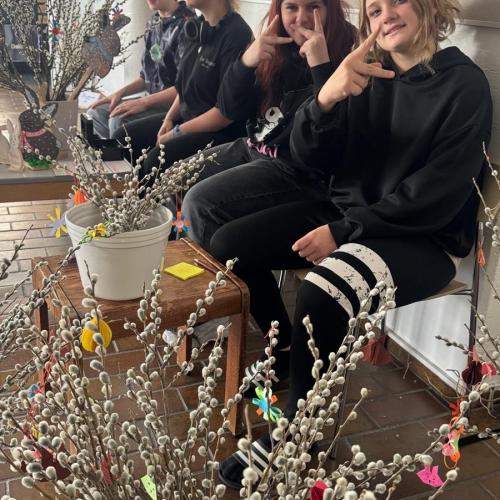 Osterschmuck und Palmzweige Verkauf