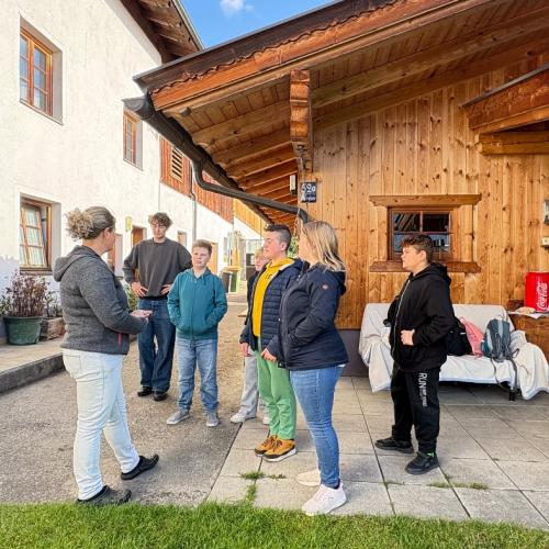 Besuch am Bauernhof