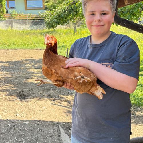 Besuch am Bauernhof