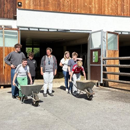 Besuch am Bauernhof